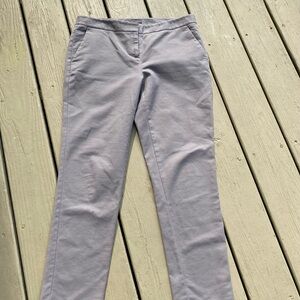 Vince Camuto - Light gray stretch crop high rise straight leg pants, Size: 8